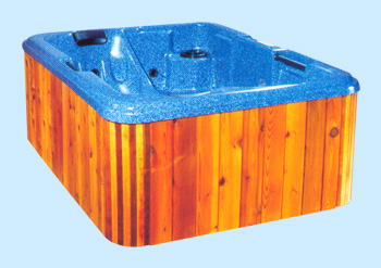 Side view of Alpine spa