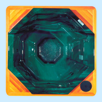 Top view of Yellowstone spa