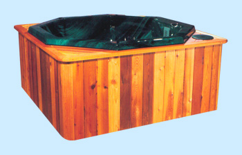 Side view of Yellowstone spa