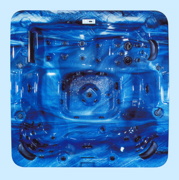 Top view of the Timberwolf spa