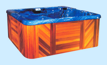 Side view of the Timberwolf spa