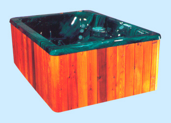 Side view of Nordic spa